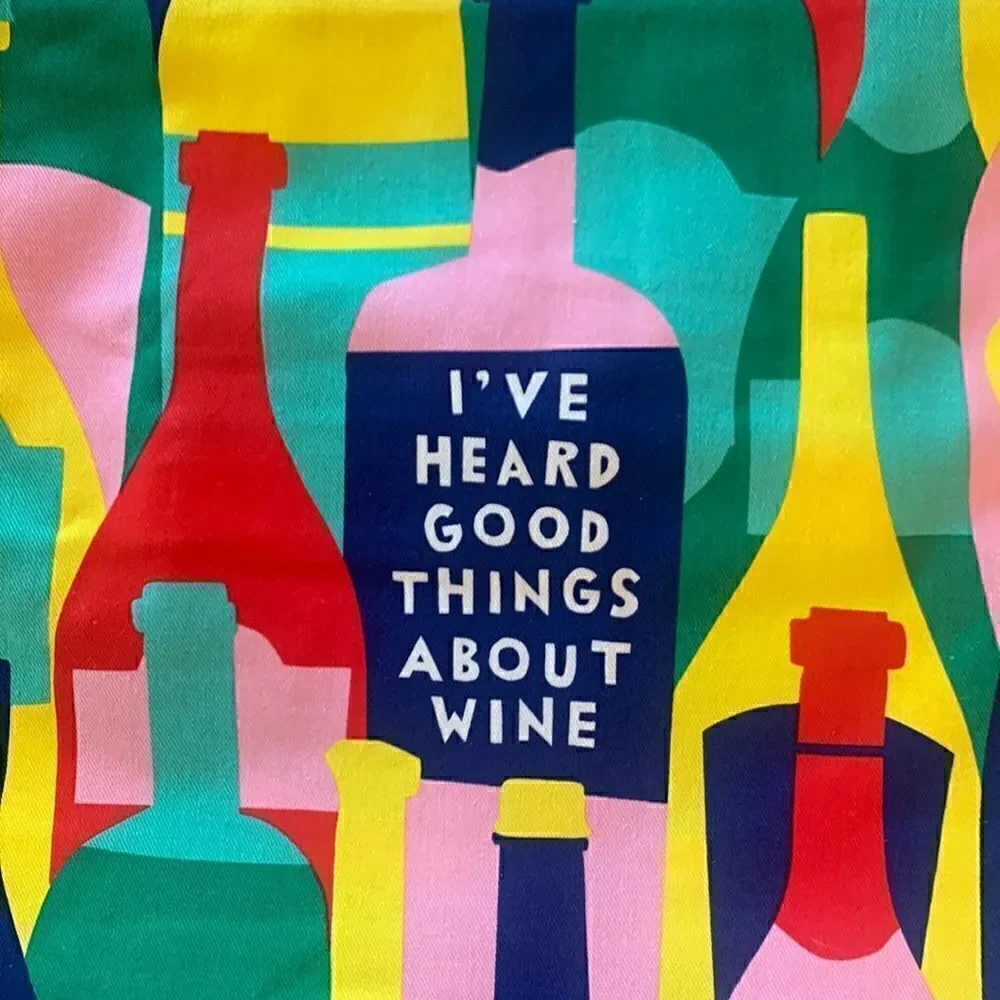 Blue Q Cotton Apron Wine is Good Men or Women